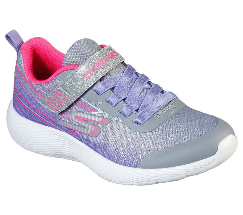 Skechers Dyna-Lite - Shimmer Streaks - Girls Sneakers Grey/Multicolor [AU-OA8895]